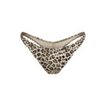 SIGNATURE SWIM THONG BIKINI BOTTOM | CHAMPAGNE LEOPARD PRINT
