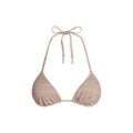 SIGNATURE SWIM TRIANGLE BIKINI TOP | DUNE CROCODILE PRINT