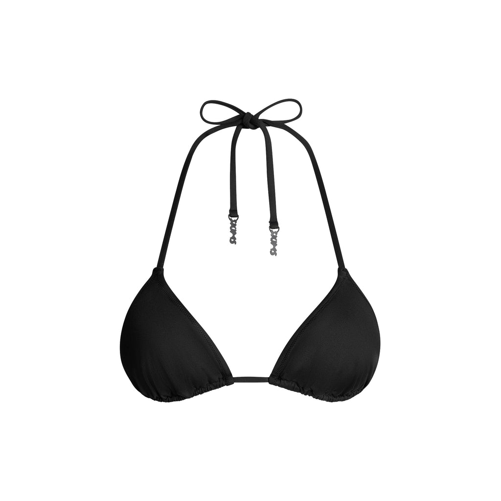 SIGNATURE SWIM TRIANGLE BIKINI TOP | ONYX