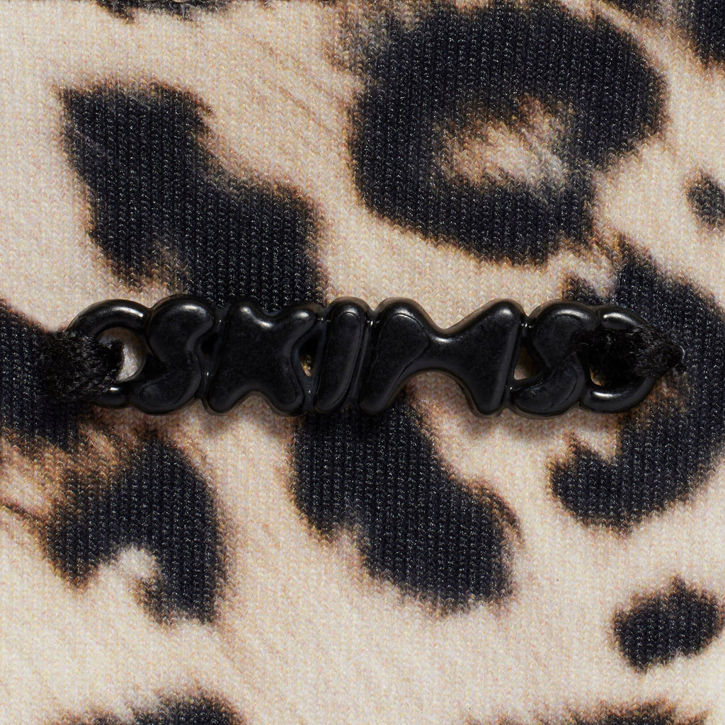SIGNATURE SWIM SARONG SKIRT | CHAMPAGNE LEOPARD PRINT