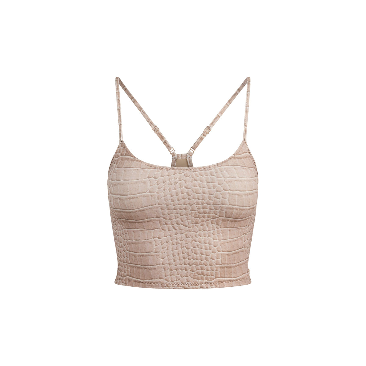 SIGNATURE SWIM CAMI TOP | DUNE CROCODILE PRINT