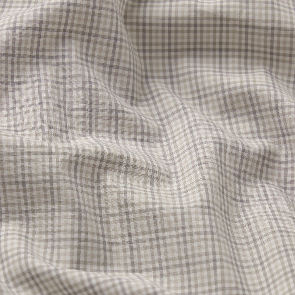 COTTON POPLIN MENS LOGO BAND BOXER | SILVER CHECK
