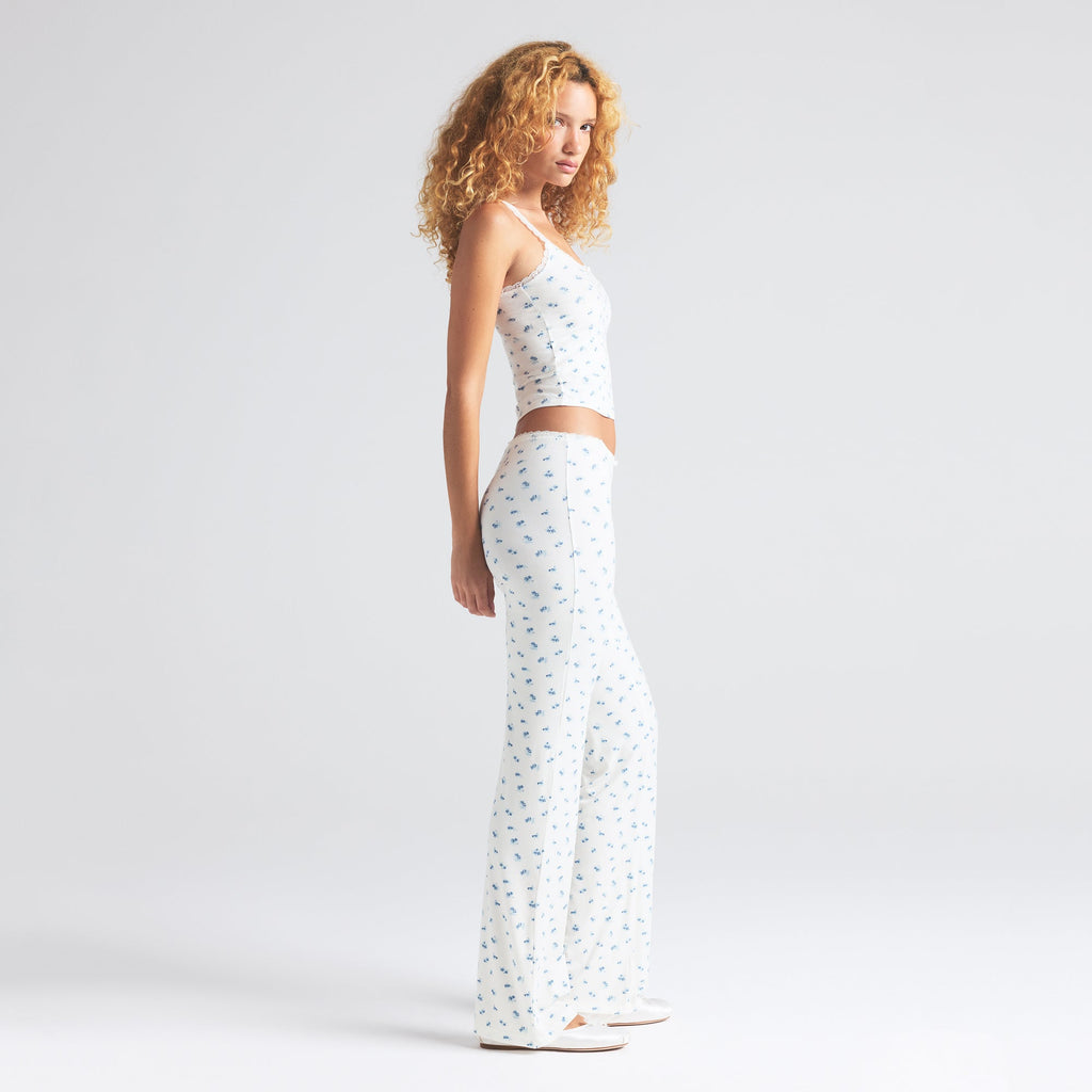 SOFT LOUNGE LACE CAMI | BLUE GARDEN PRINT