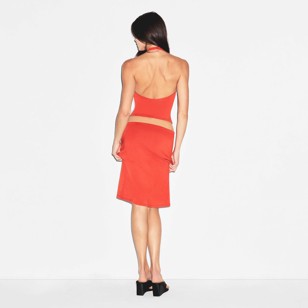 SMOOTH LAYERS HALTER TOP | TERRA