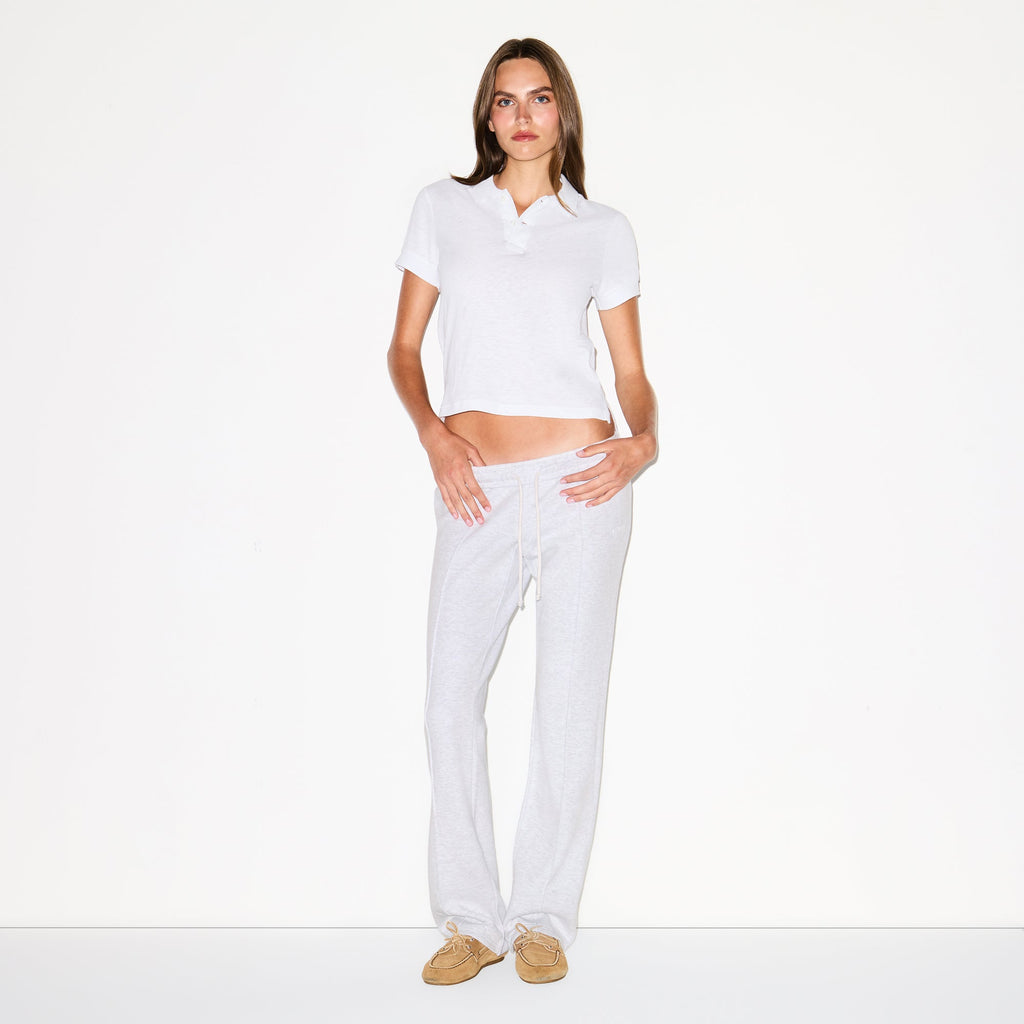 WORN IN JERSEY POLO BABY TEE | SNOW