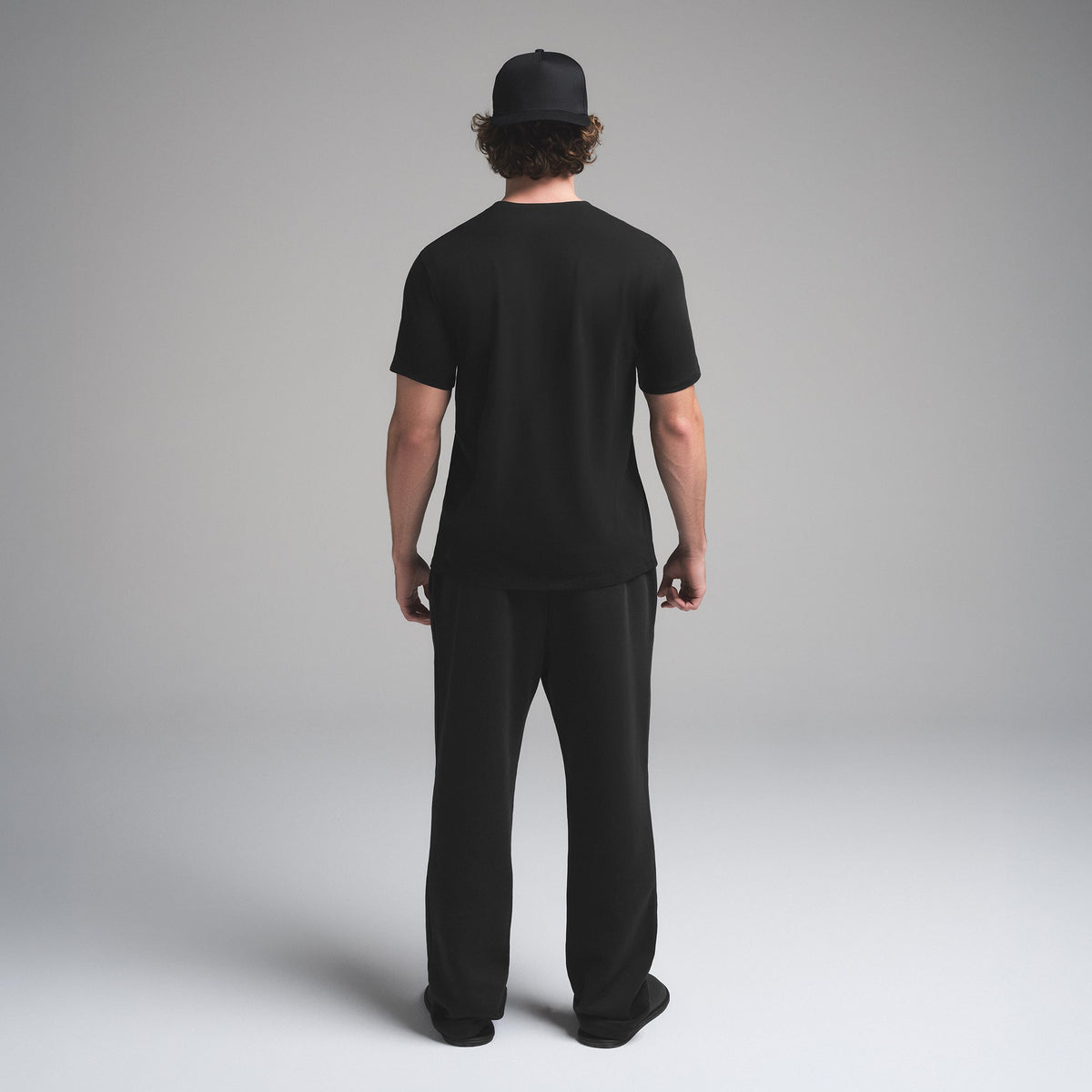 SKIMS COTTON MENS CLASSIC T-SHIRT | ONYX